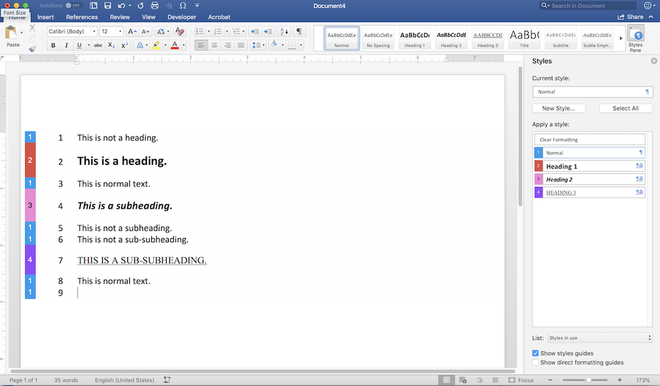 screenshot from Word 365 similar to the previous one