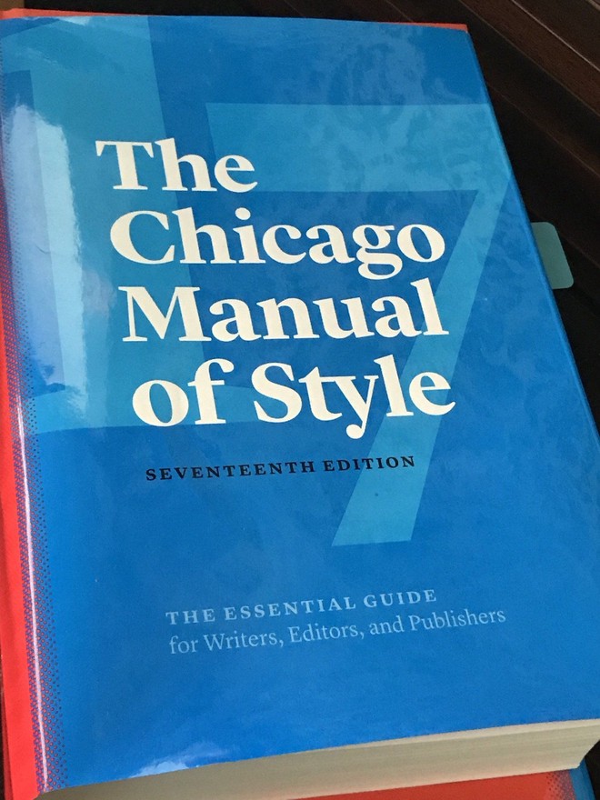 The Chicago Manual of Style, 17th Edition